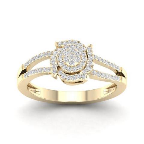 10K Yellow 0.20Ct D-Ladies Rings