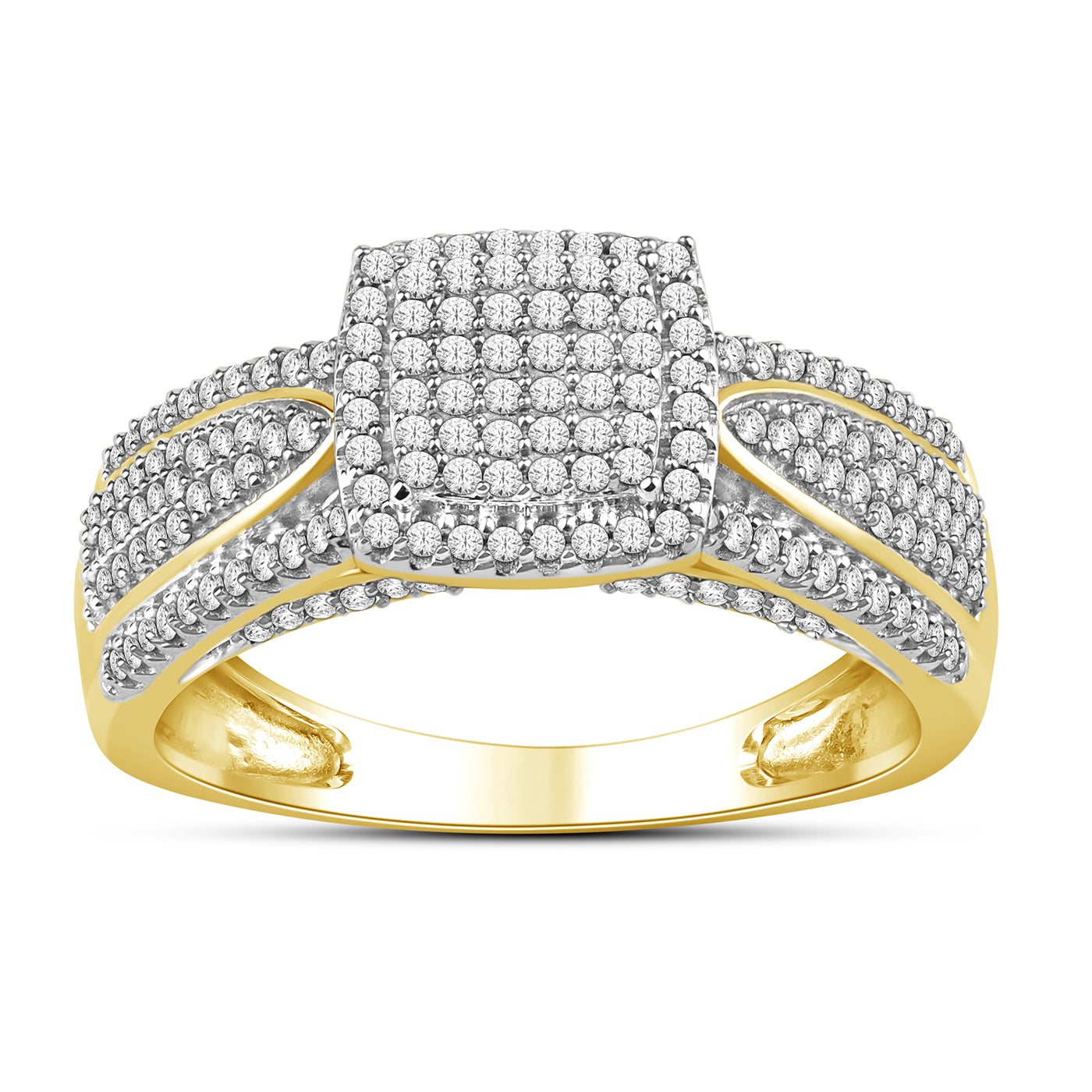 10K Yellow 0.50Ct D-Ladies Rings