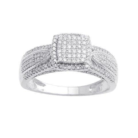 10K White 0.50Ct D-Ladies Rings