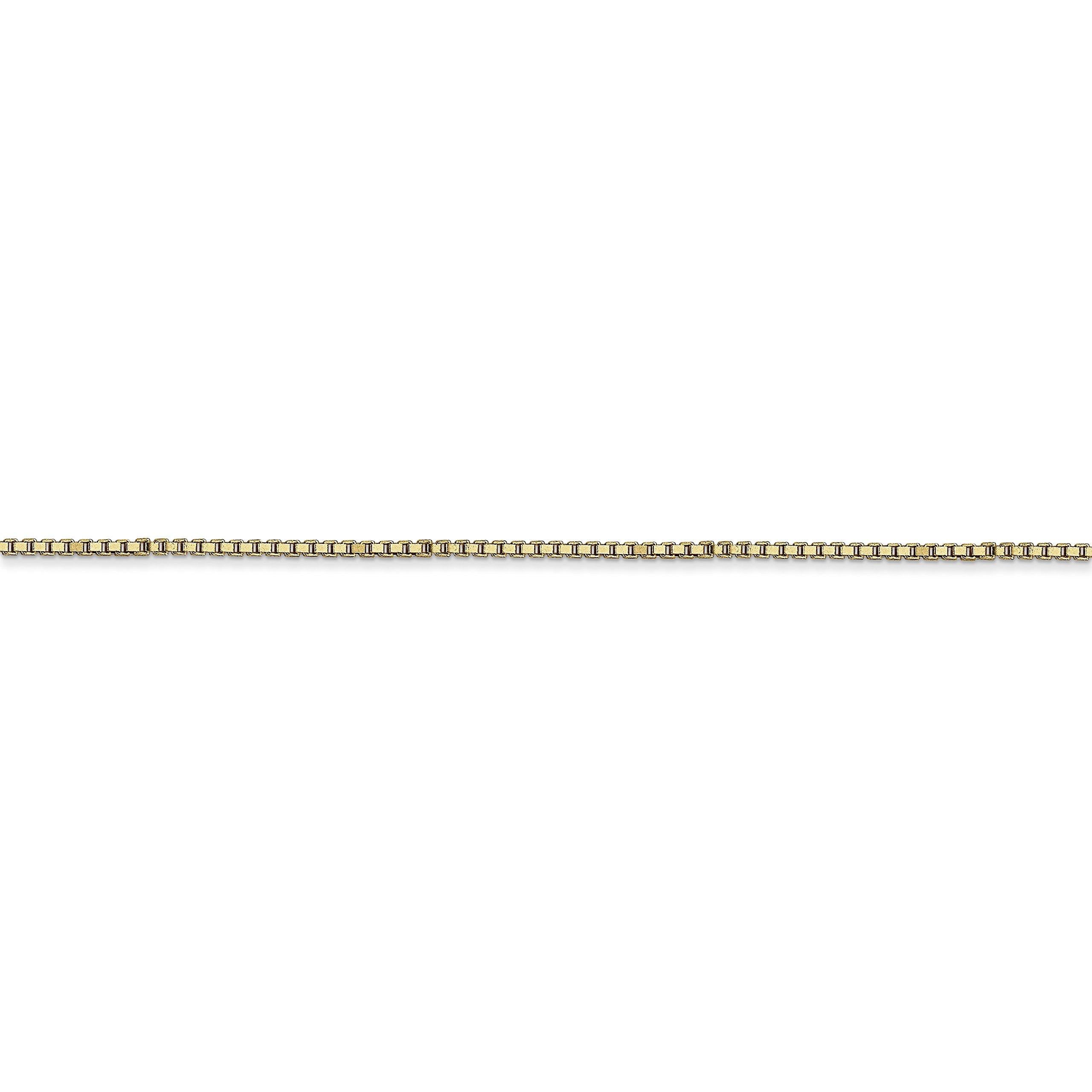 14K 16 Inch 1Mm Box With Lobster Clasp Chain