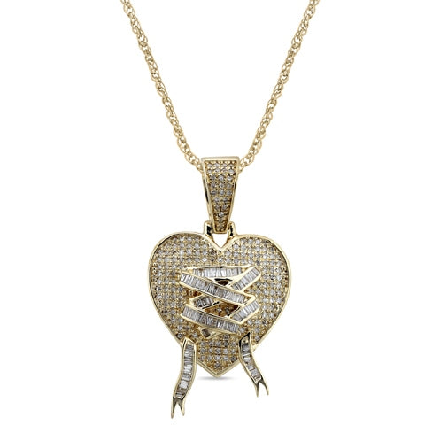 10K Yellowspl Price: 0.71-0.74Ct D-Heart Charms (Chains Sold Separately)