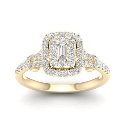 14K Yellow 0.50Ct D-Ladies Rings