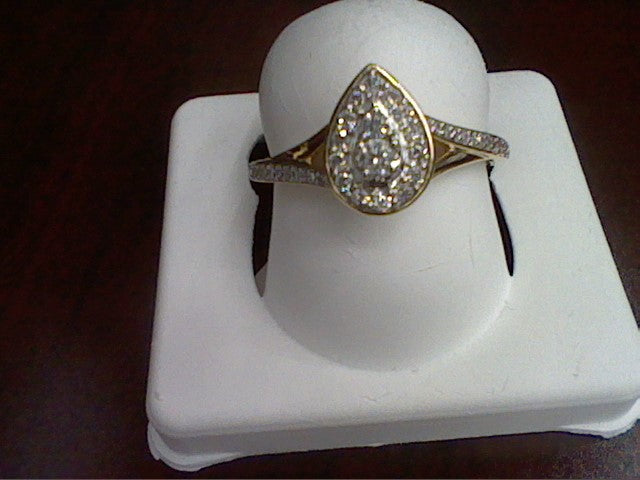 14K Yellow 0.24-0.28Ct D-Ladies Rings