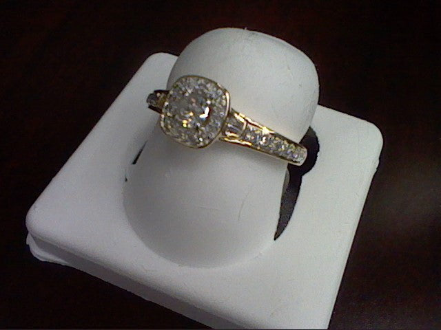 14K Yellow 0.35-0.38Ct D-Ladies Rings