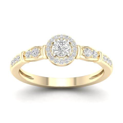 10K Yellow 0.20Ct D-Ladies Rings
