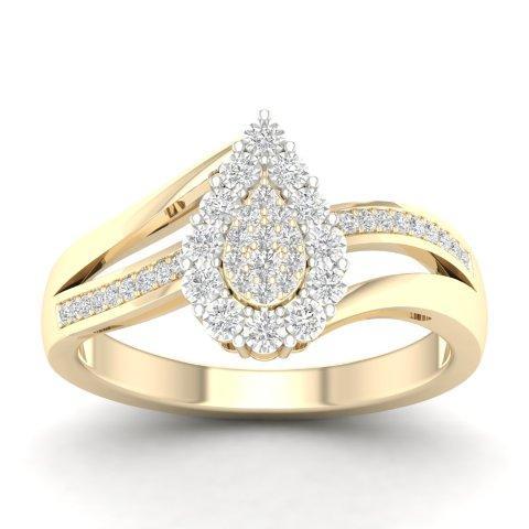 10K Yellow 0.15Ct D-Ladies Rings