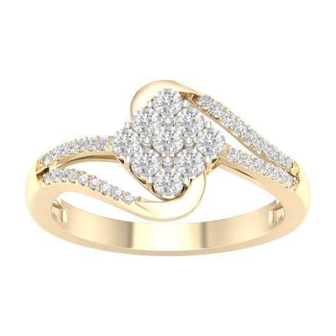 10K Yellow 0.15Ct D-Ladies Rings