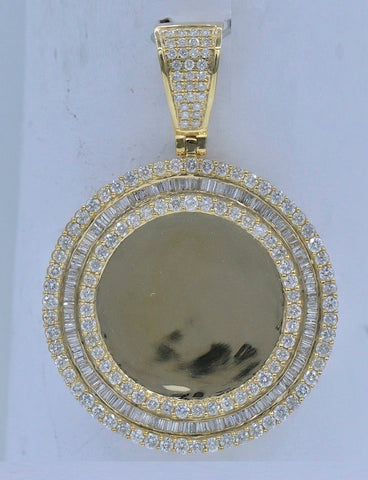 10K Yellow 4.78-4.86Ct D-Memory Pendants (Chains Sold Separately)