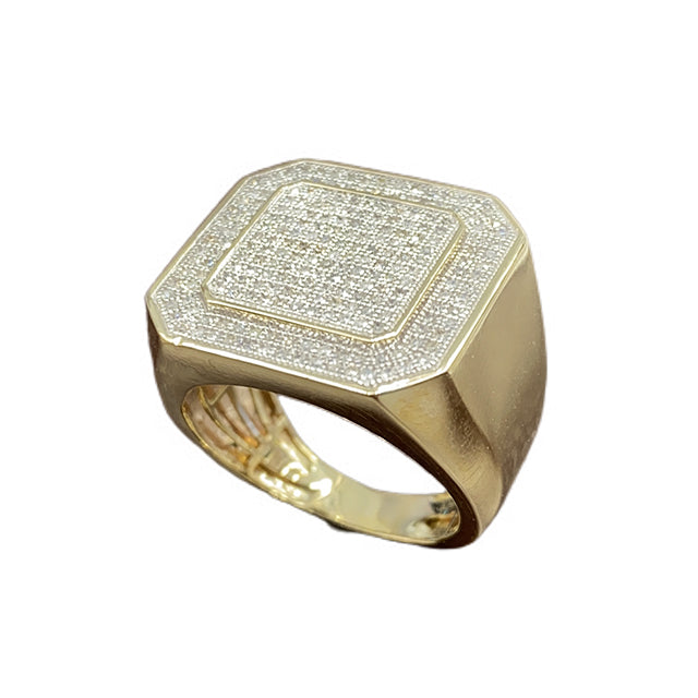 10K Yellowspl Price: 0.75Ct D-Mens Micropave Rings