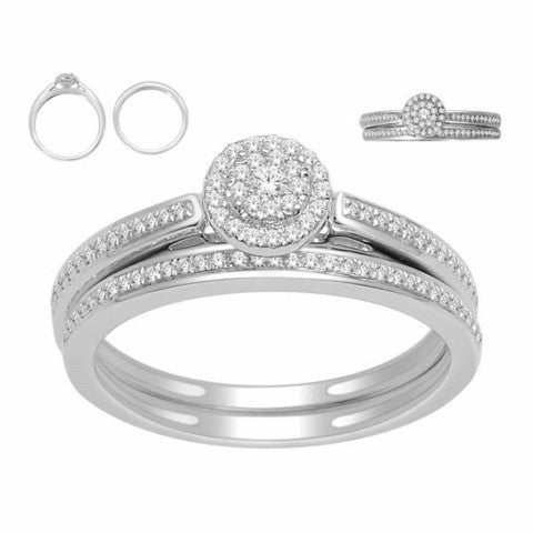 10K White 0.25Ct D-Ladies Rings