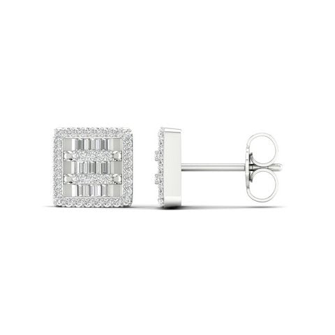10K Whitespl Price: 0.33Ct D-Baguettes Earring
