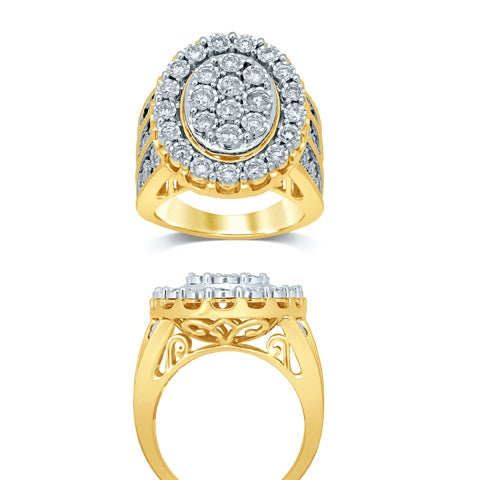 14K White 1.72-1.75Ct D-Bladies Rings
