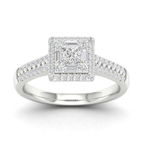 14K Pink 0.50Ct D-Ladies Rings