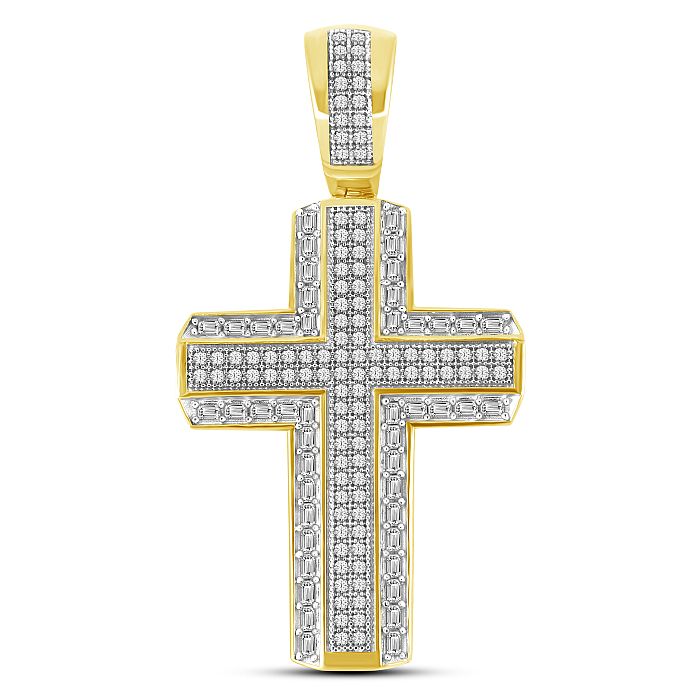 10K Yellow 0.50Ct D-Cross