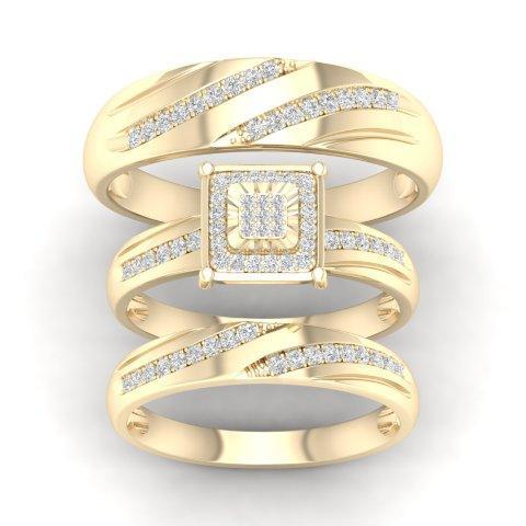10K Yellow 0.20Ct D-Ladies Ring