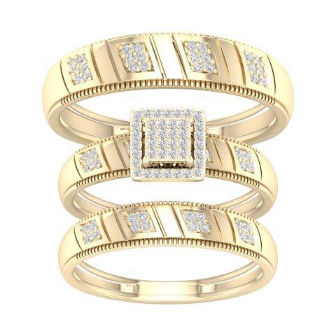 10K Yellow 0.25Ct D-Ladies Ring