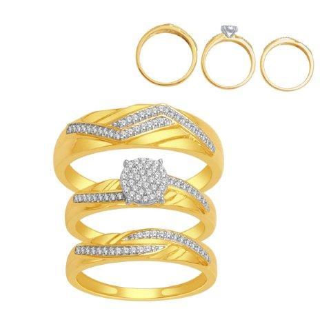 10K Yellow 0.33Ct D-Ladies Rings