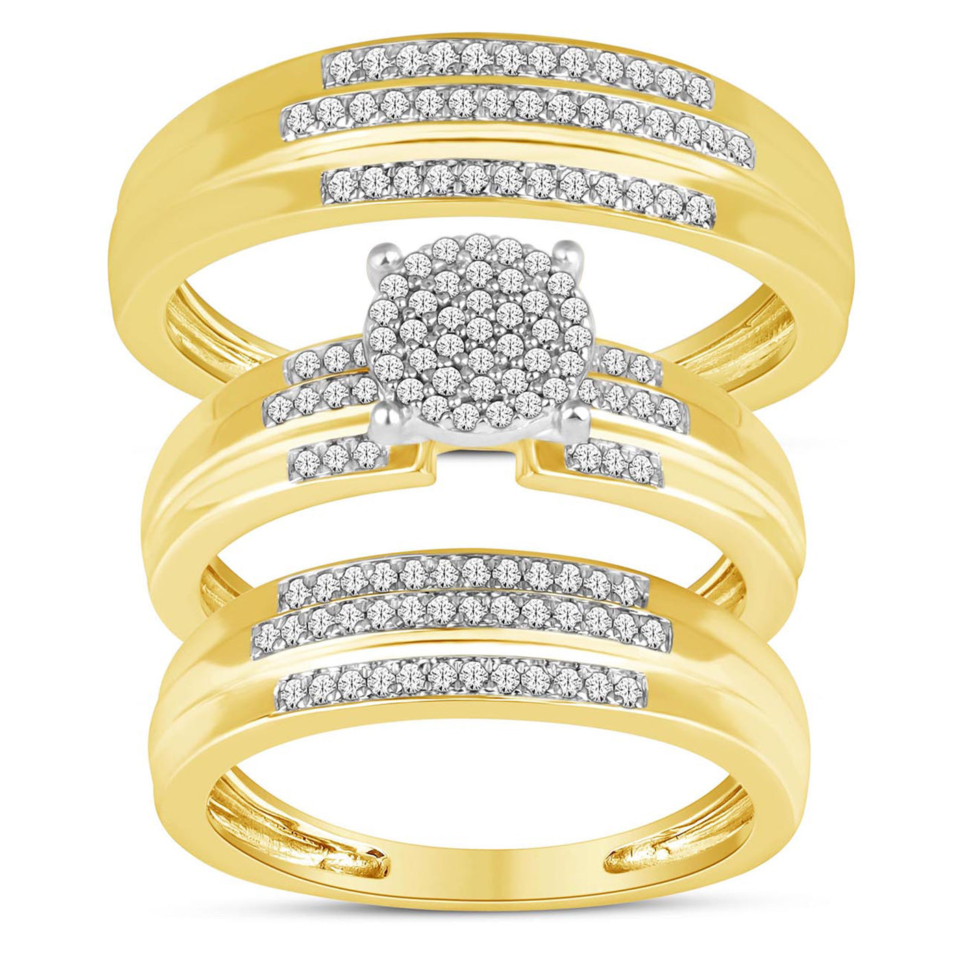 10K Yellow 0.40Ct D-Ladies Rings
