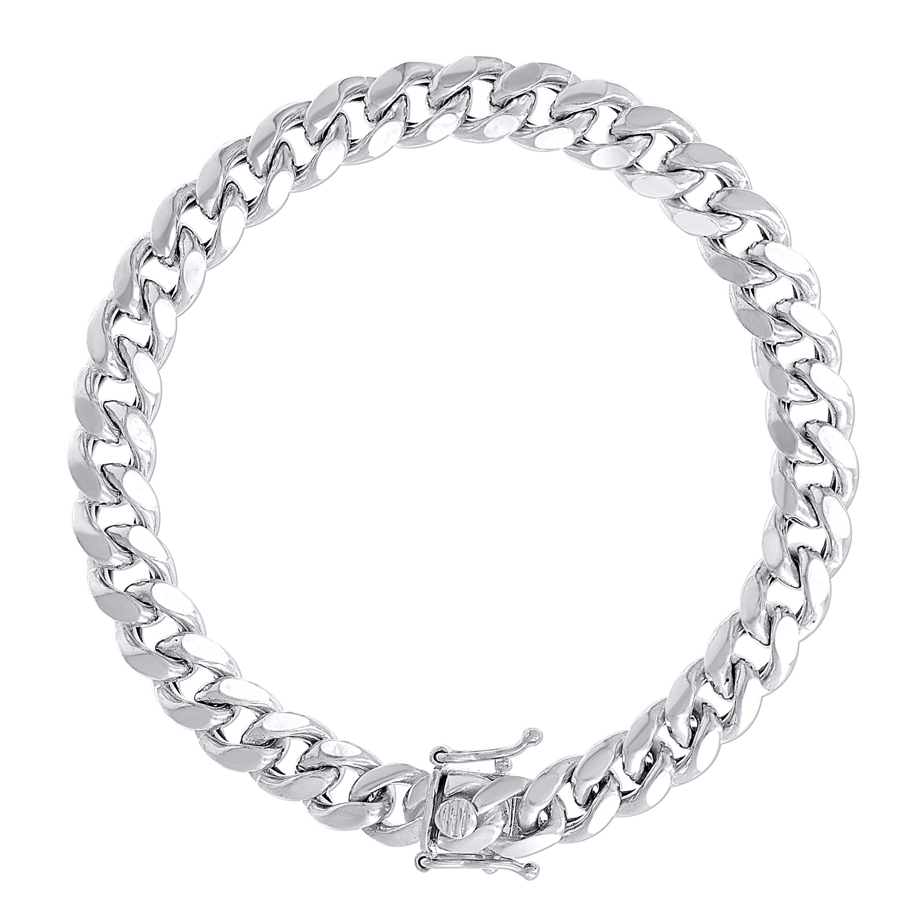 925 Sterling Silver Hollow Miami Cuban Chain Yellow 120 4.1mm