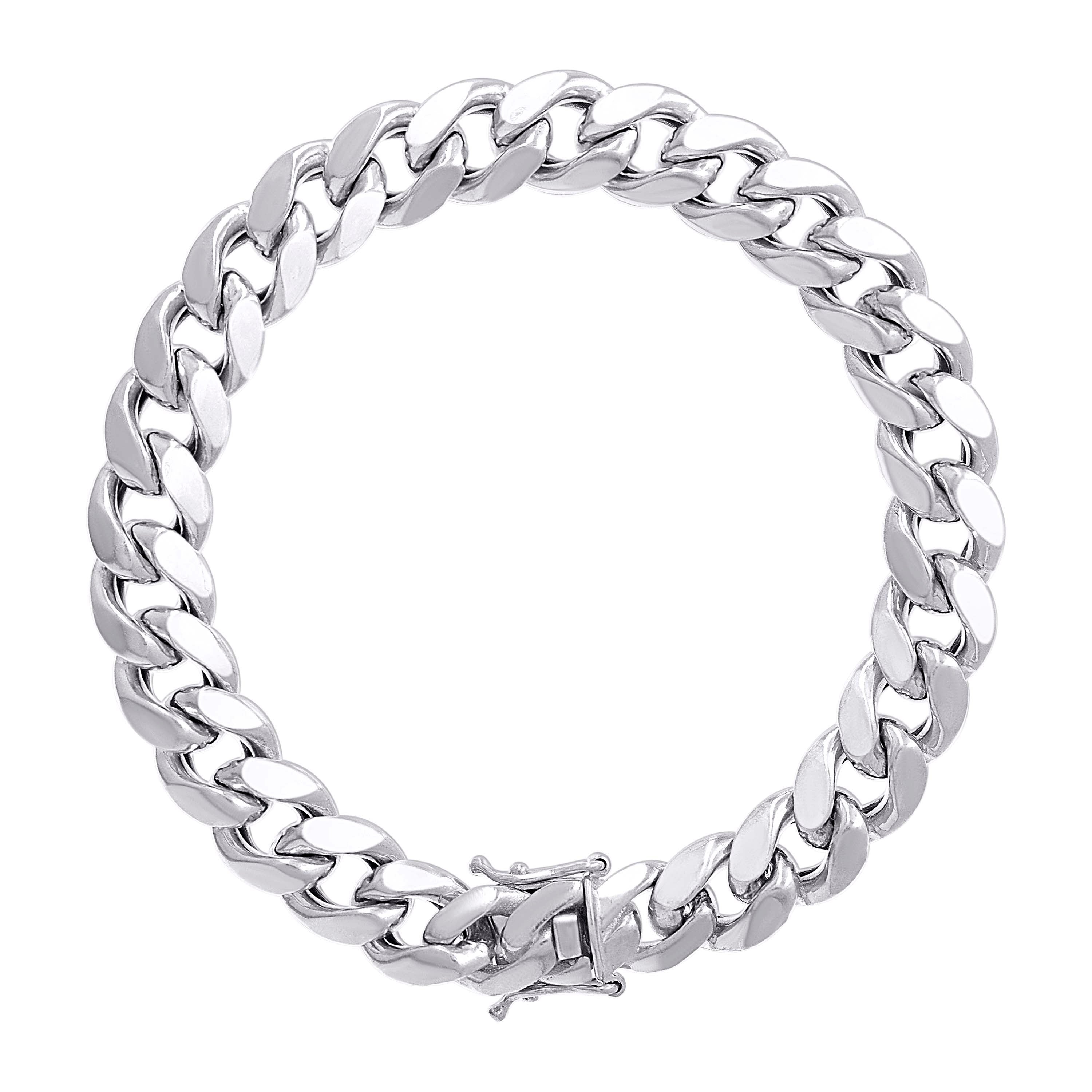 925 Sterling Silver Hollow Miami Cuban Chain Yellow 120 4.1mm