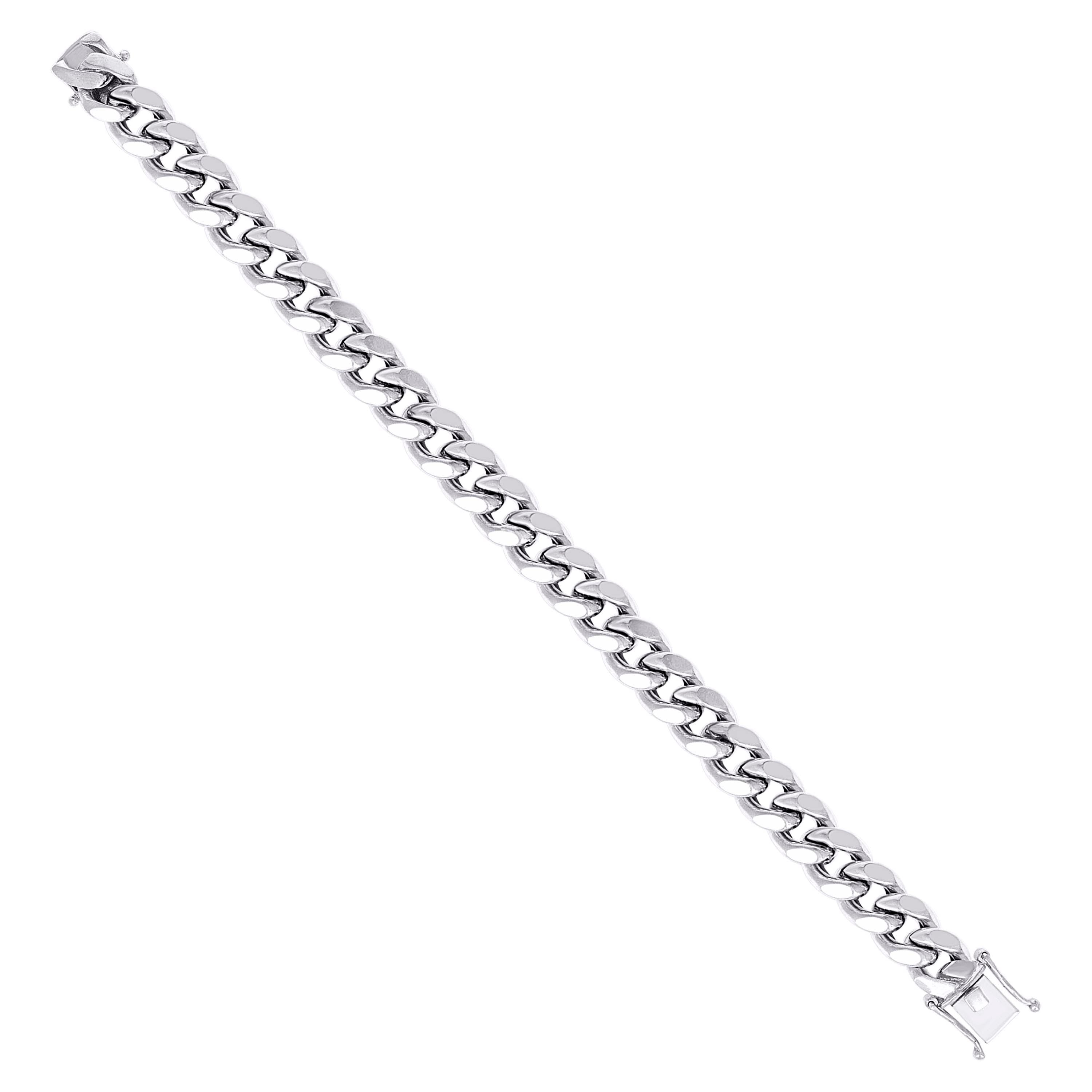 925 Sterling Silver Hollow Miami Cuban Chain Yellow 120 4.1mm