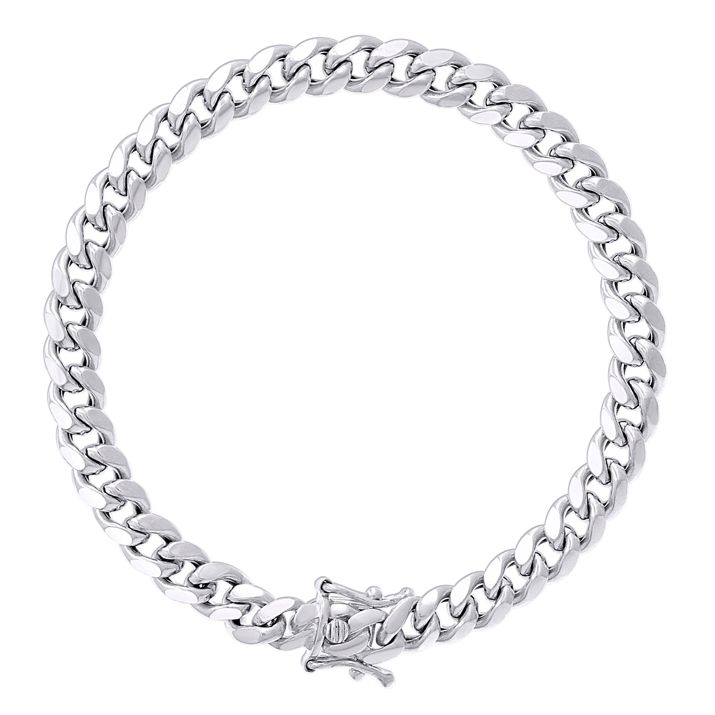 925 Sterling Silver Hollow Miami Cuban Chain Yellow 120 4.1mm