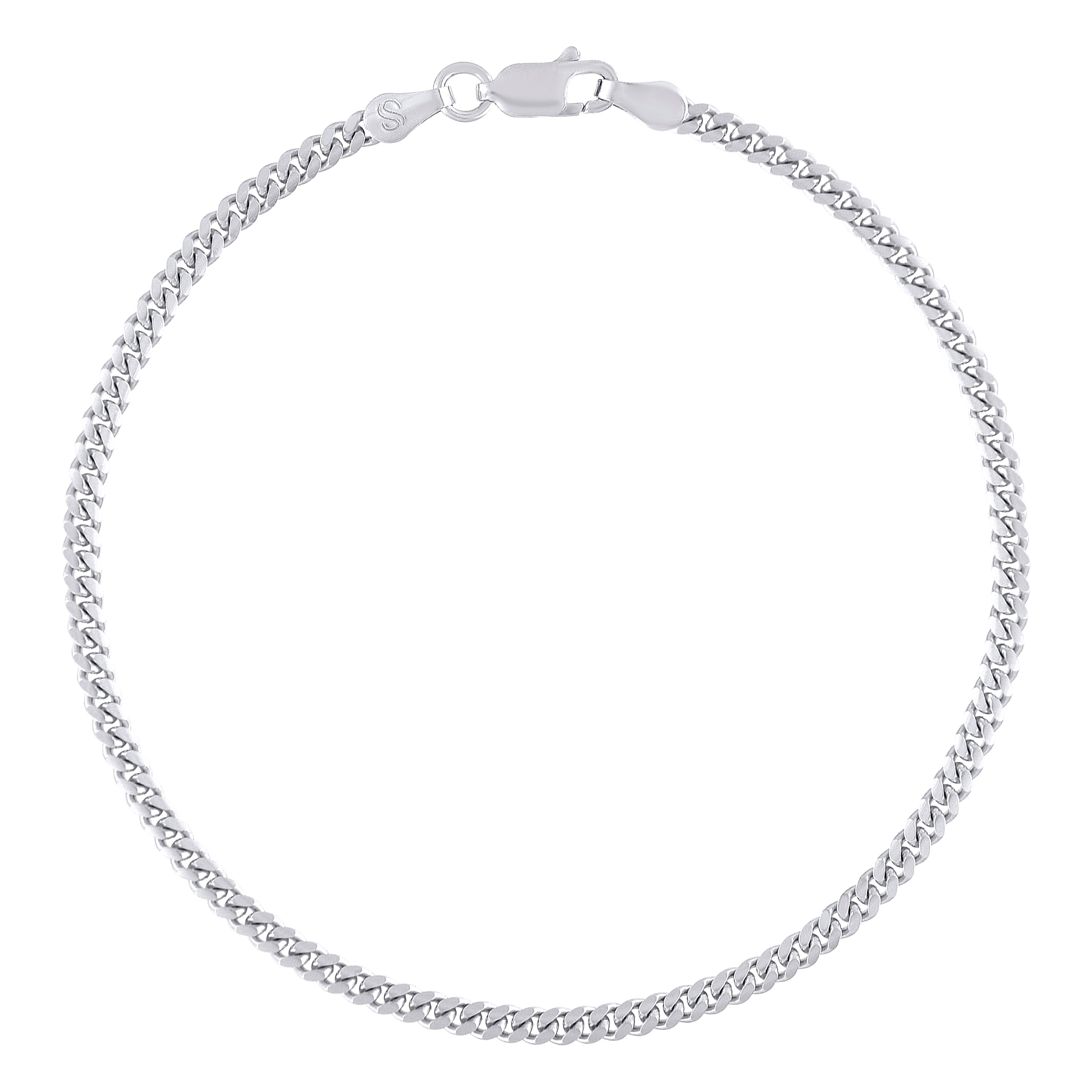 925 Sterling Silver Solid Miami Cuban Chain Silver 060 2mm