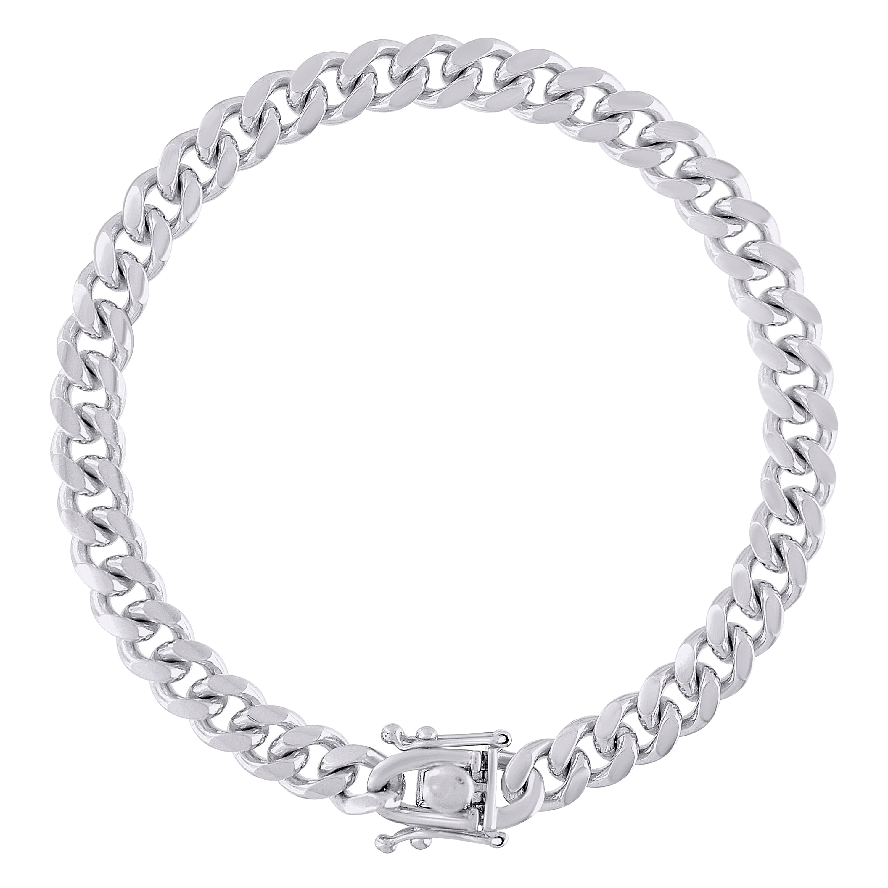 925 Sterling Silver Solid Miami Cuban Chain Silver 060 2mm