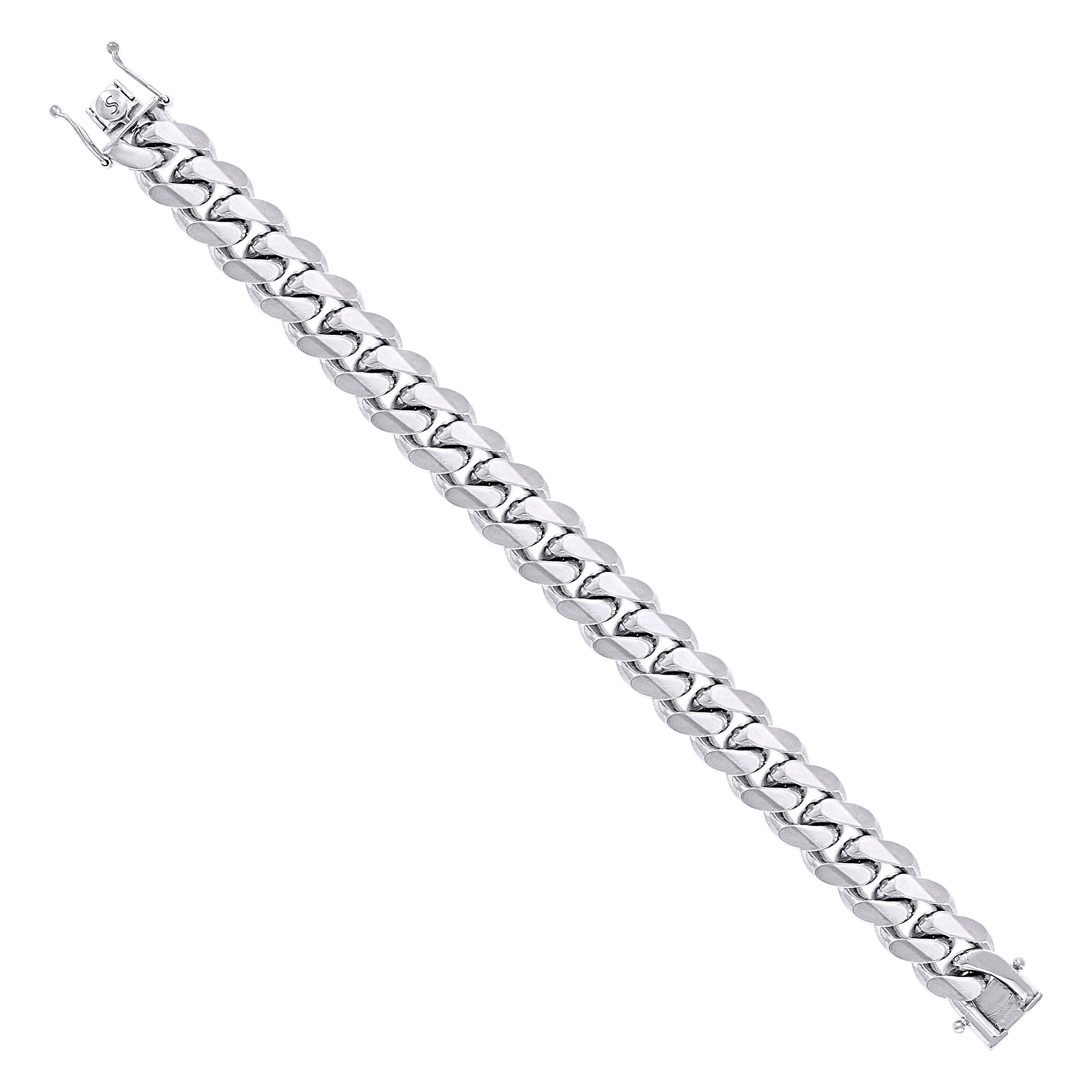 925 Sterling Silver Solid Miami Cuban Chain Silver 060 2mm