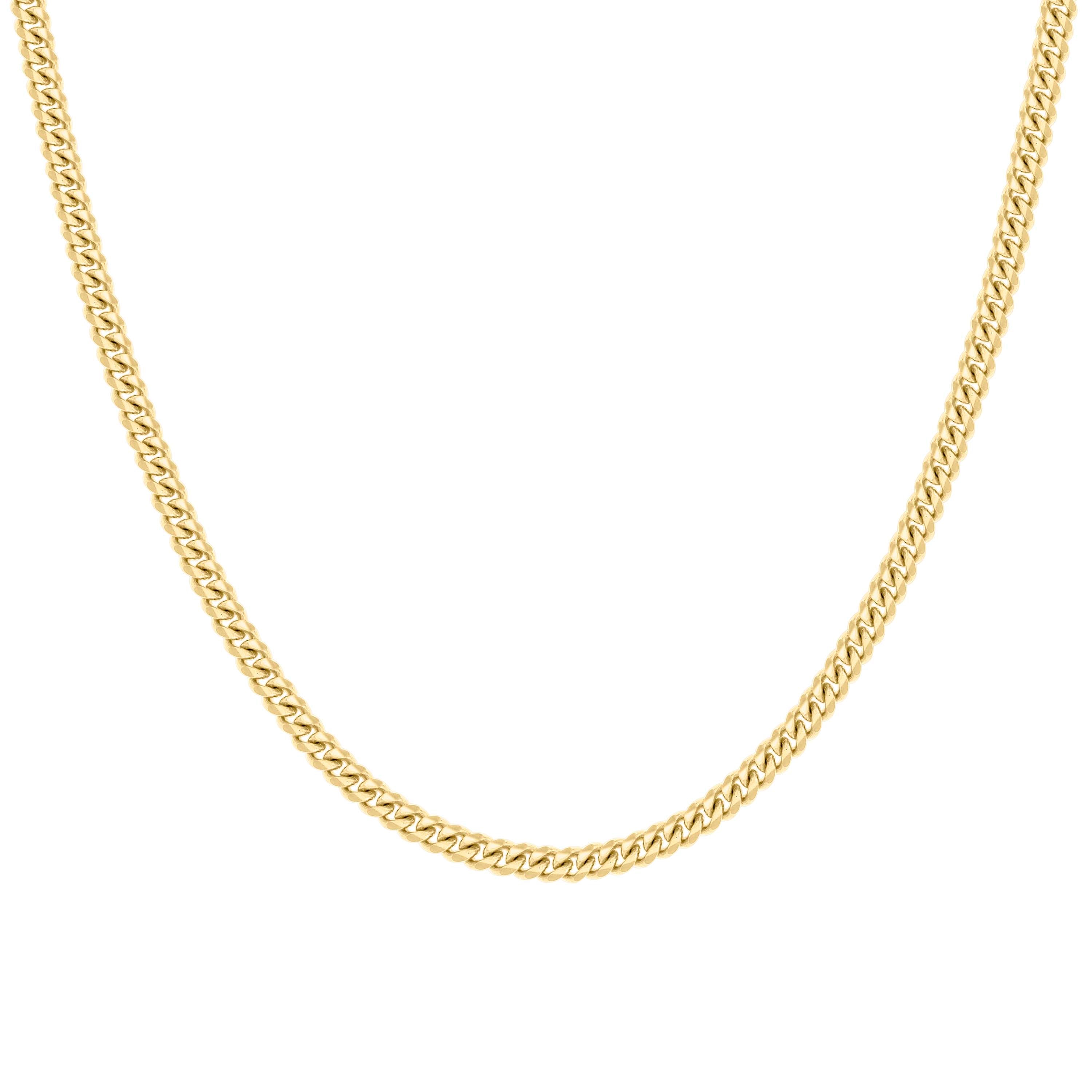 925 Sterling Silver Solid Miami Cuban Chain Silver 060 2mm