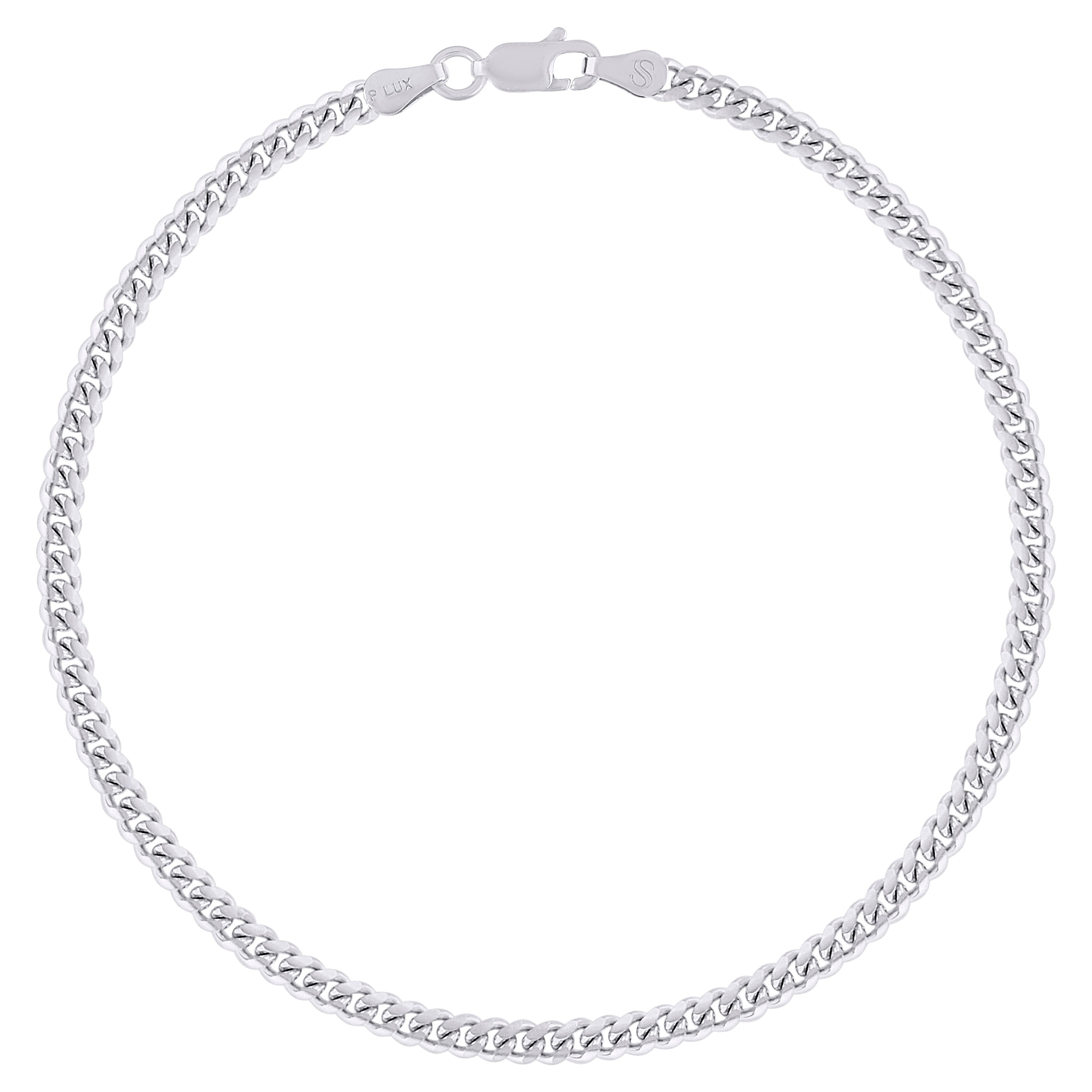 925 Sterling Silver Solid Miami Cuban Chain Silver 060 2mm