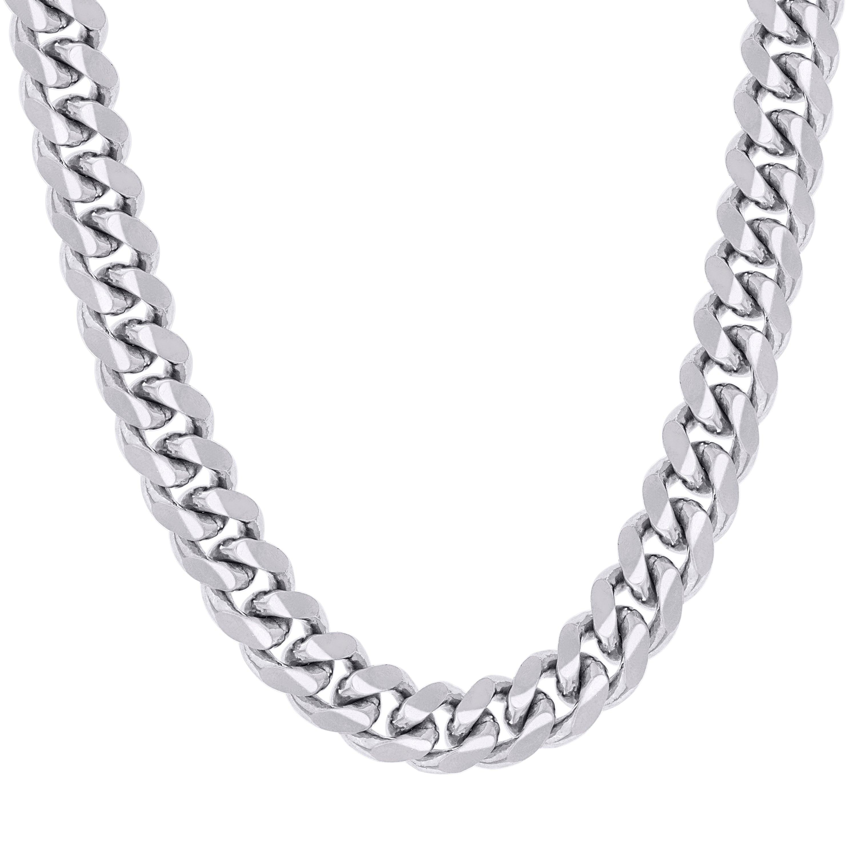 925 Sterling Silver Solid Miami Cuban Chain Silver 060 2mm