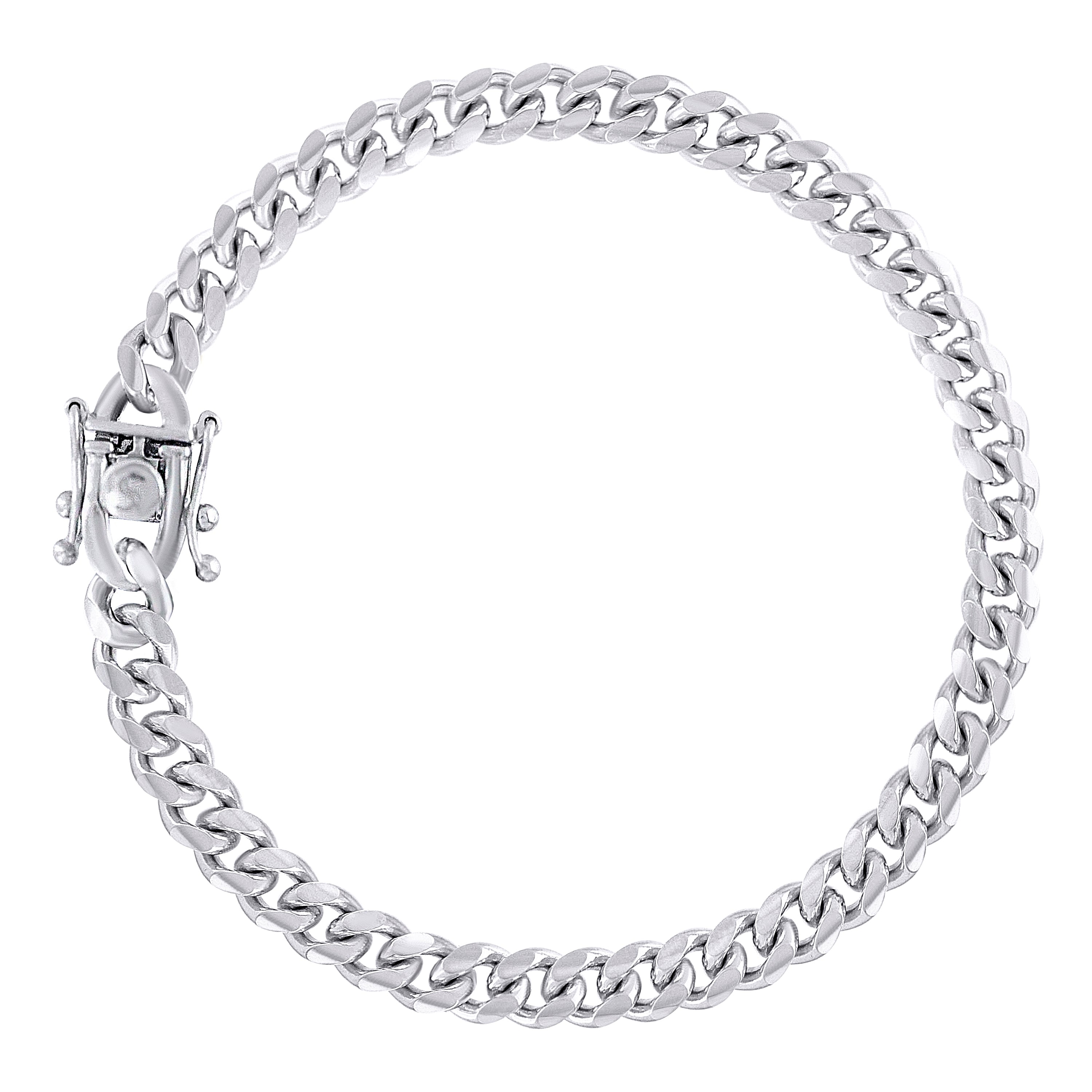 925 Sterling Silver Solid Miami Cuban Chain Silver 060 2mm