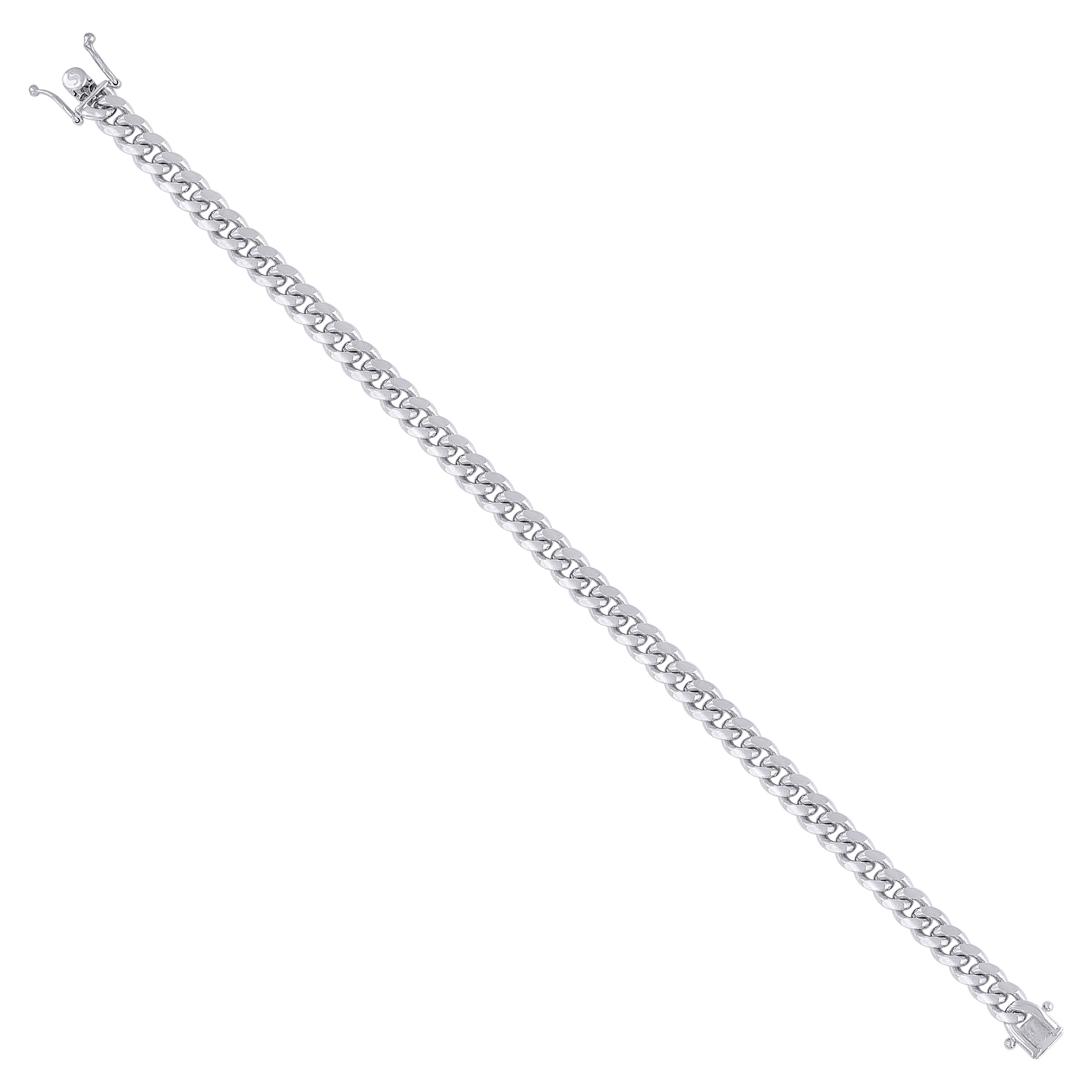 925 Sterling Silver Solid Miami Cuban Chain Silver 060 2mm