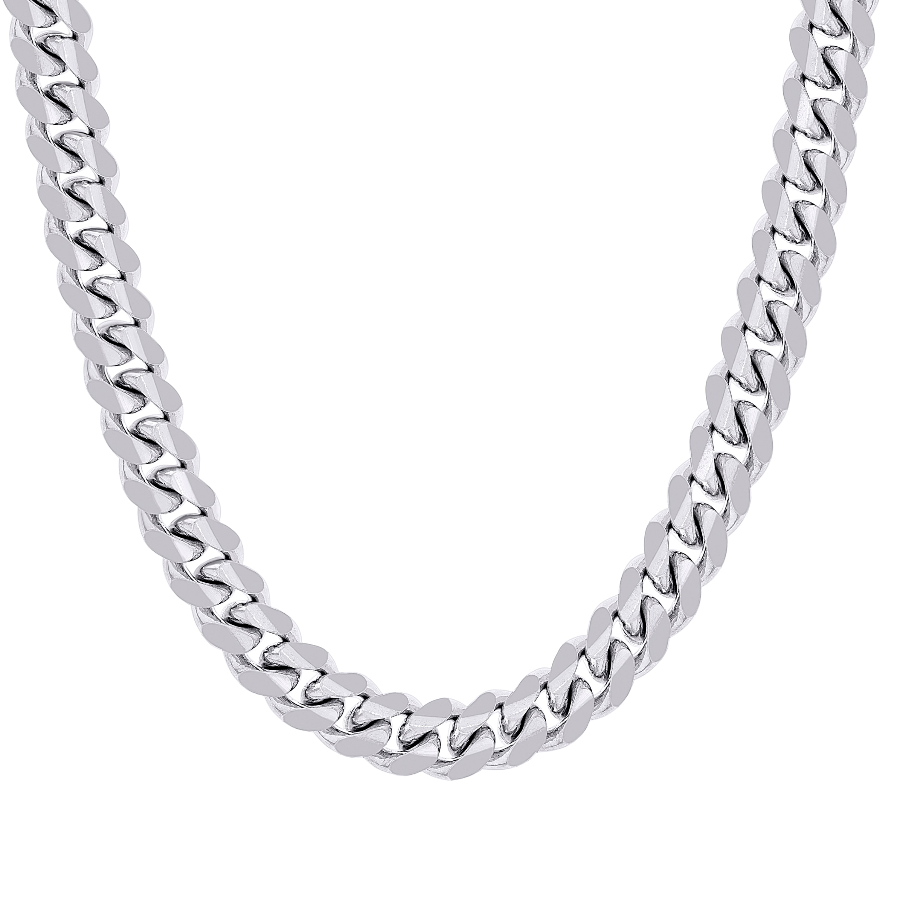 925 Sterling Silver Solid Miami Cuban Chain Silver 060 2mm