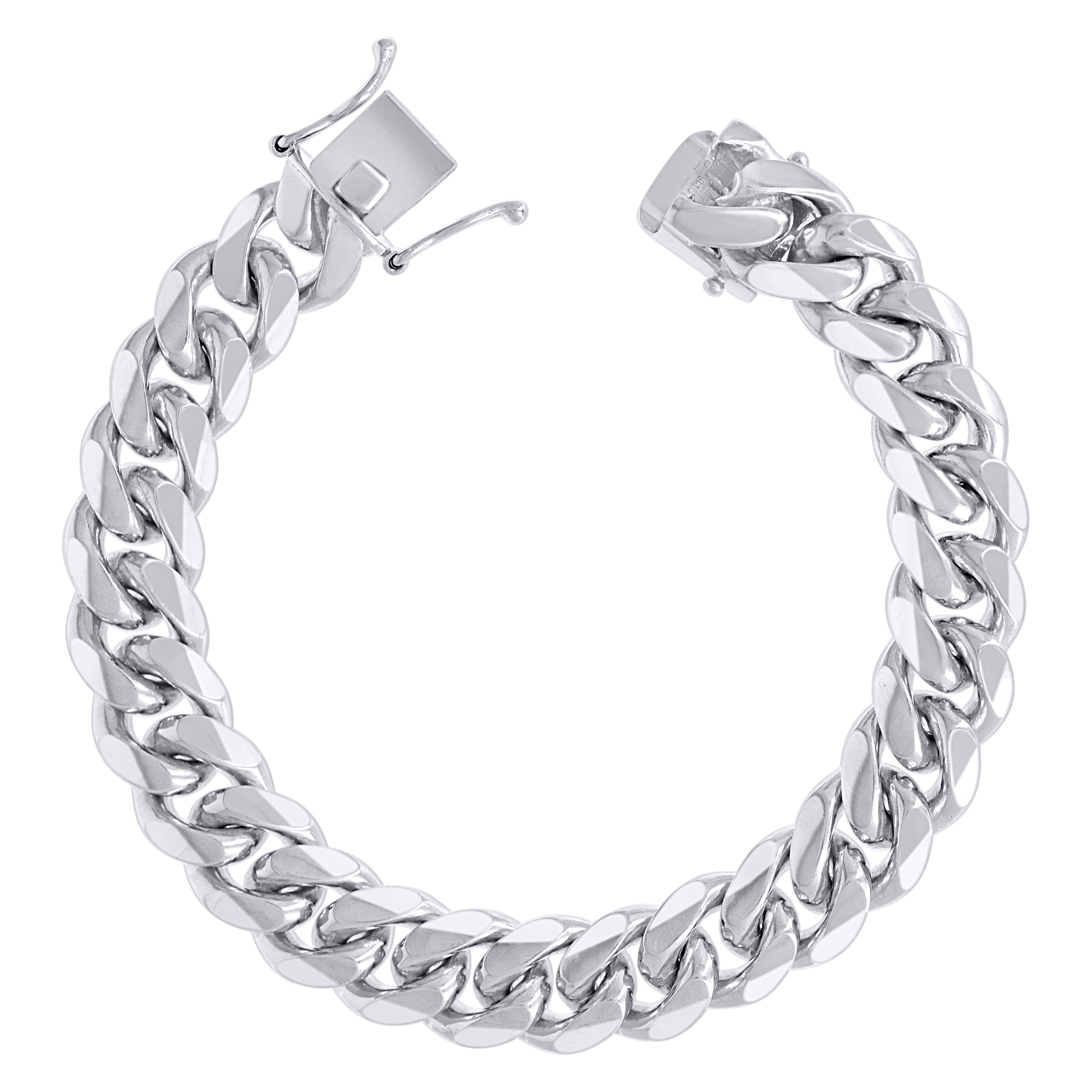 925 Sterling Silver Solid Miami Cuban Chain Silver 060 2mm