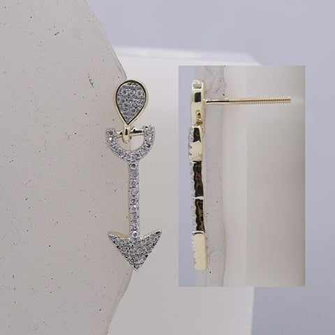 10K Yellow 0.20Ct D-Earrings