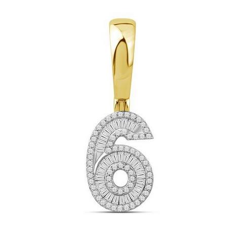10K Yellow 0.43Ct D-Baguette Initia No. 6