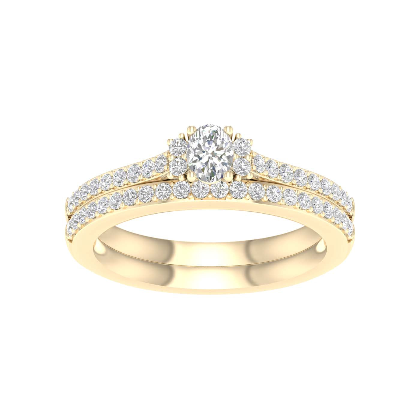 14K Yellow 0.50Ct D-Ladies Rings
