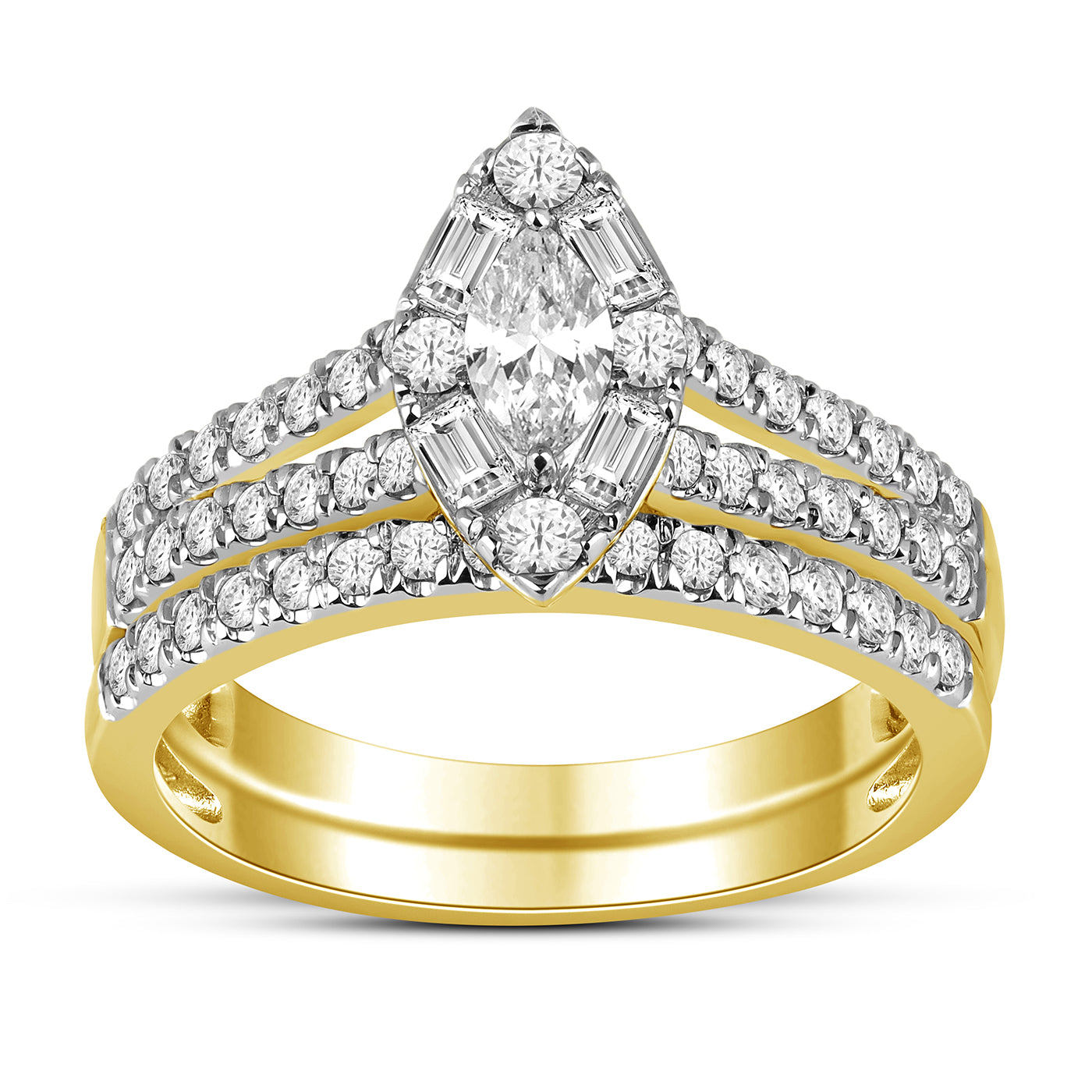 14K Yellowspl Price: 1.00Ct D-Ladies Rings