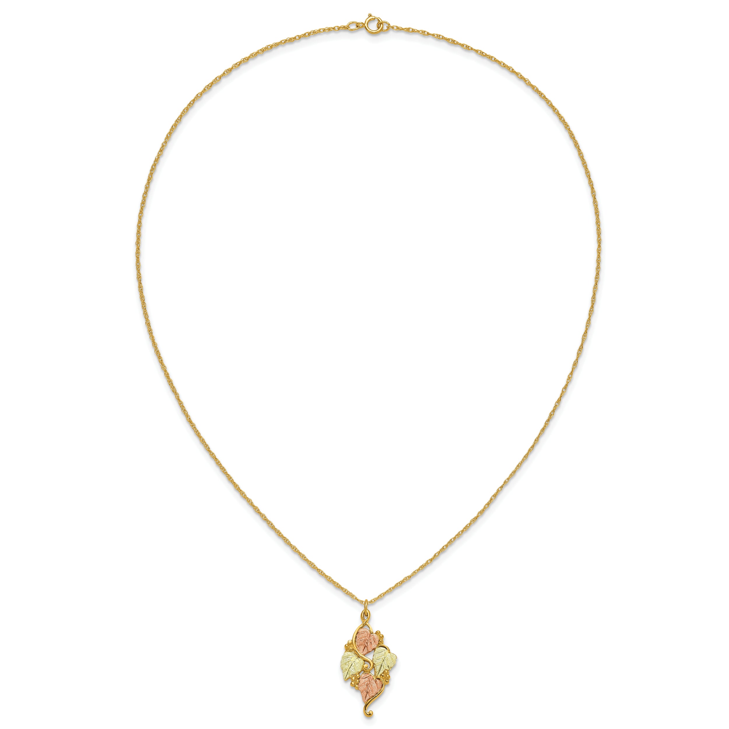 10k Tri-color Black Hills Gold Necklace