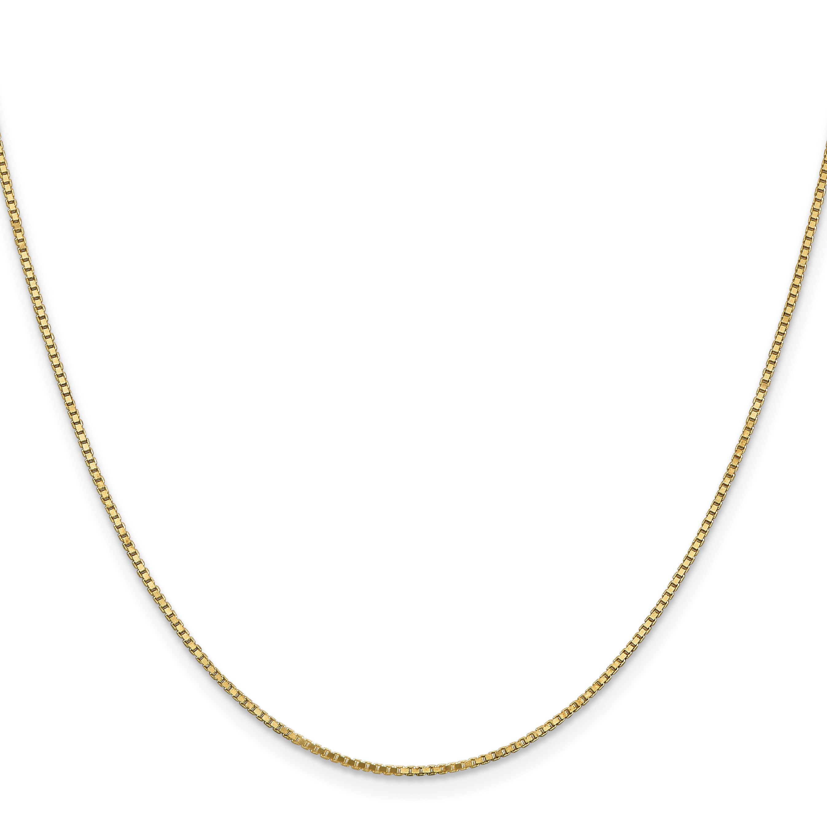 10k 1.1mm Box Chain Anklet