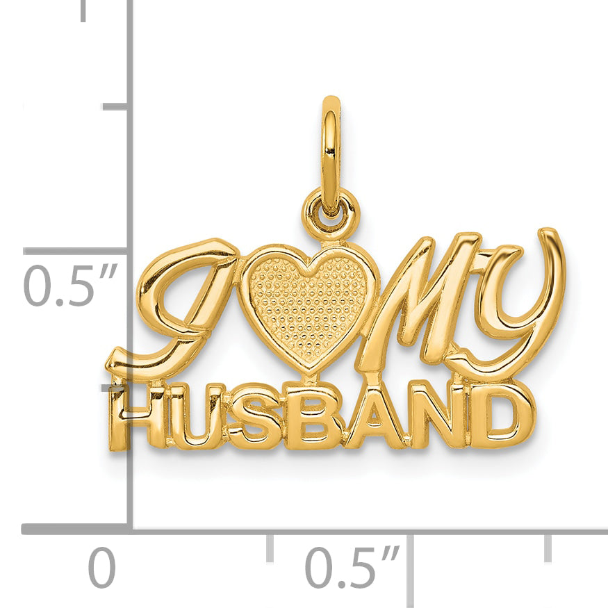 10K I LOVE My HUSBAND Charm
