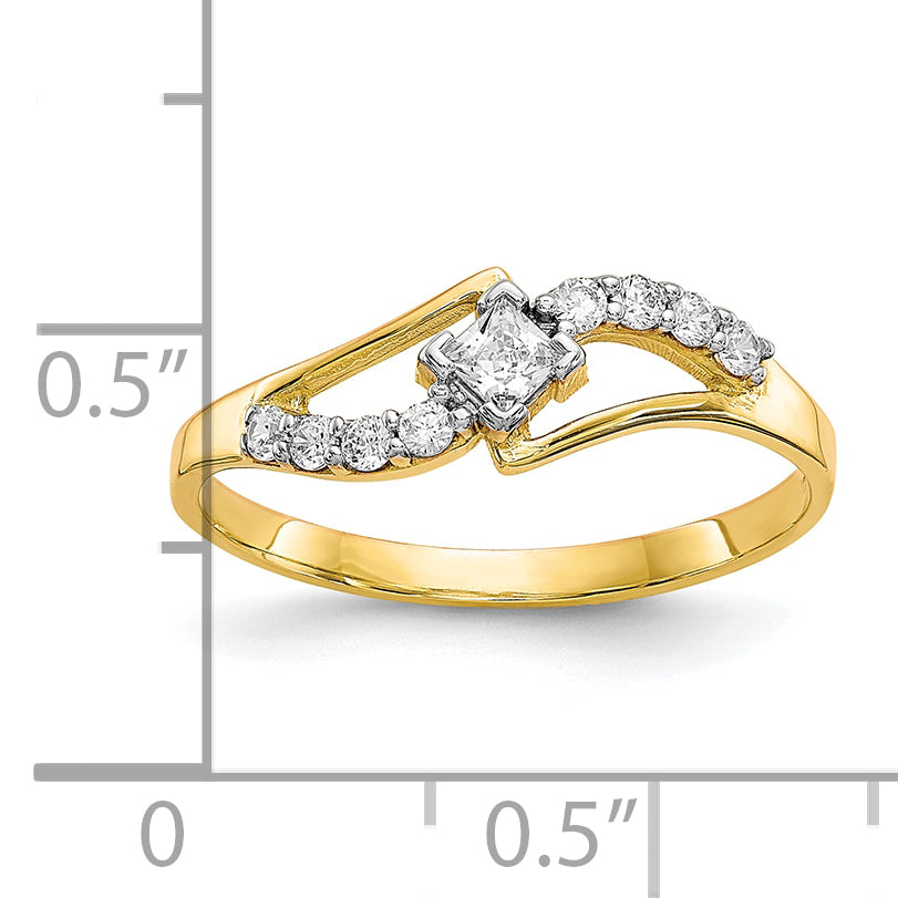 10k CZ Ring