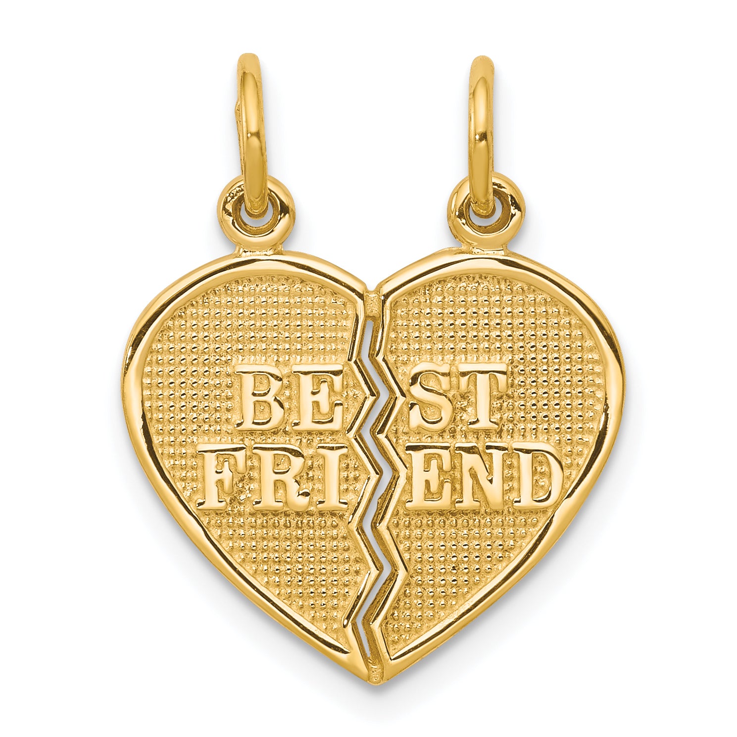 10K BEST FRIEND 2 Piece Break-A-Part Charm