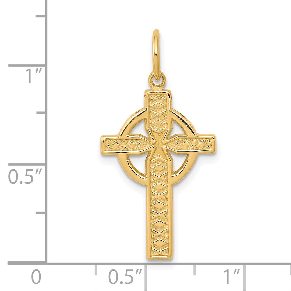 10K Iona Cross Charm