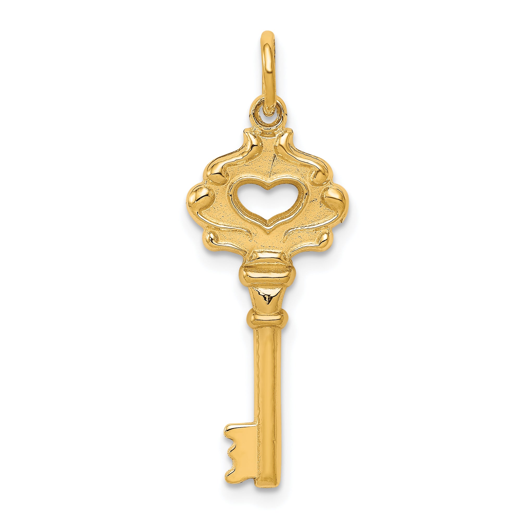 10k Solid Key Charm