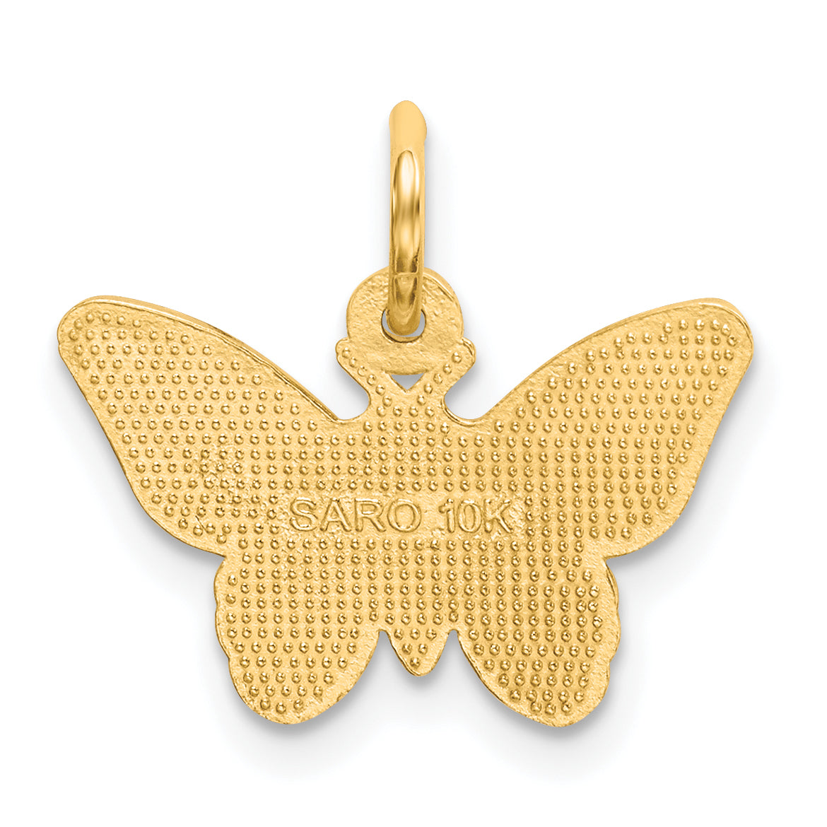10k Butterfly Charm