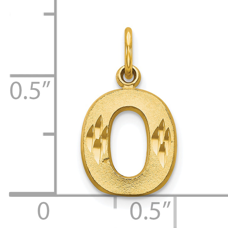 10k Initial O Charm