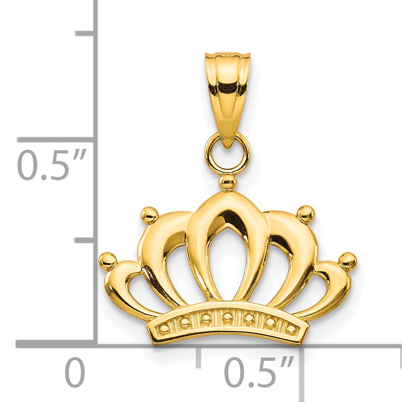 10k Crown Charm